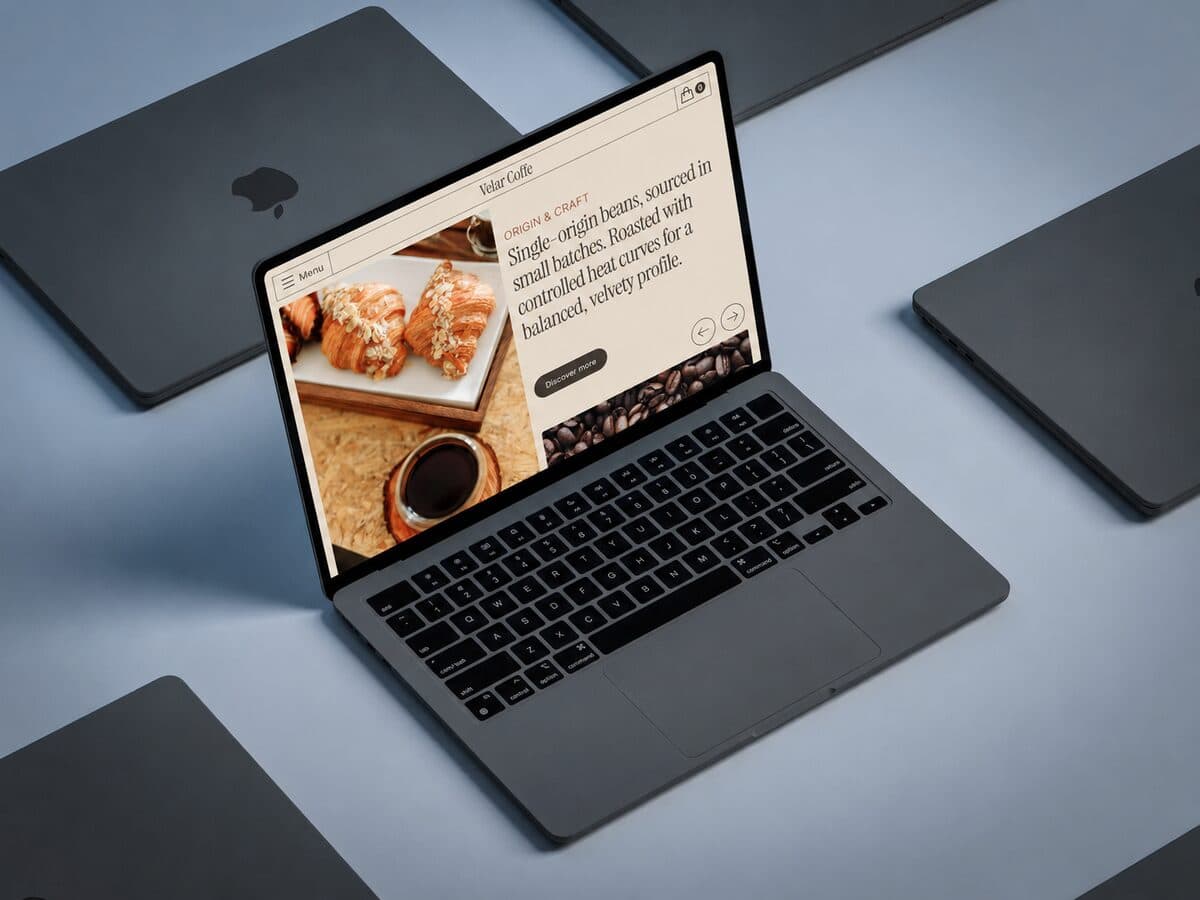 Velar Coffee website