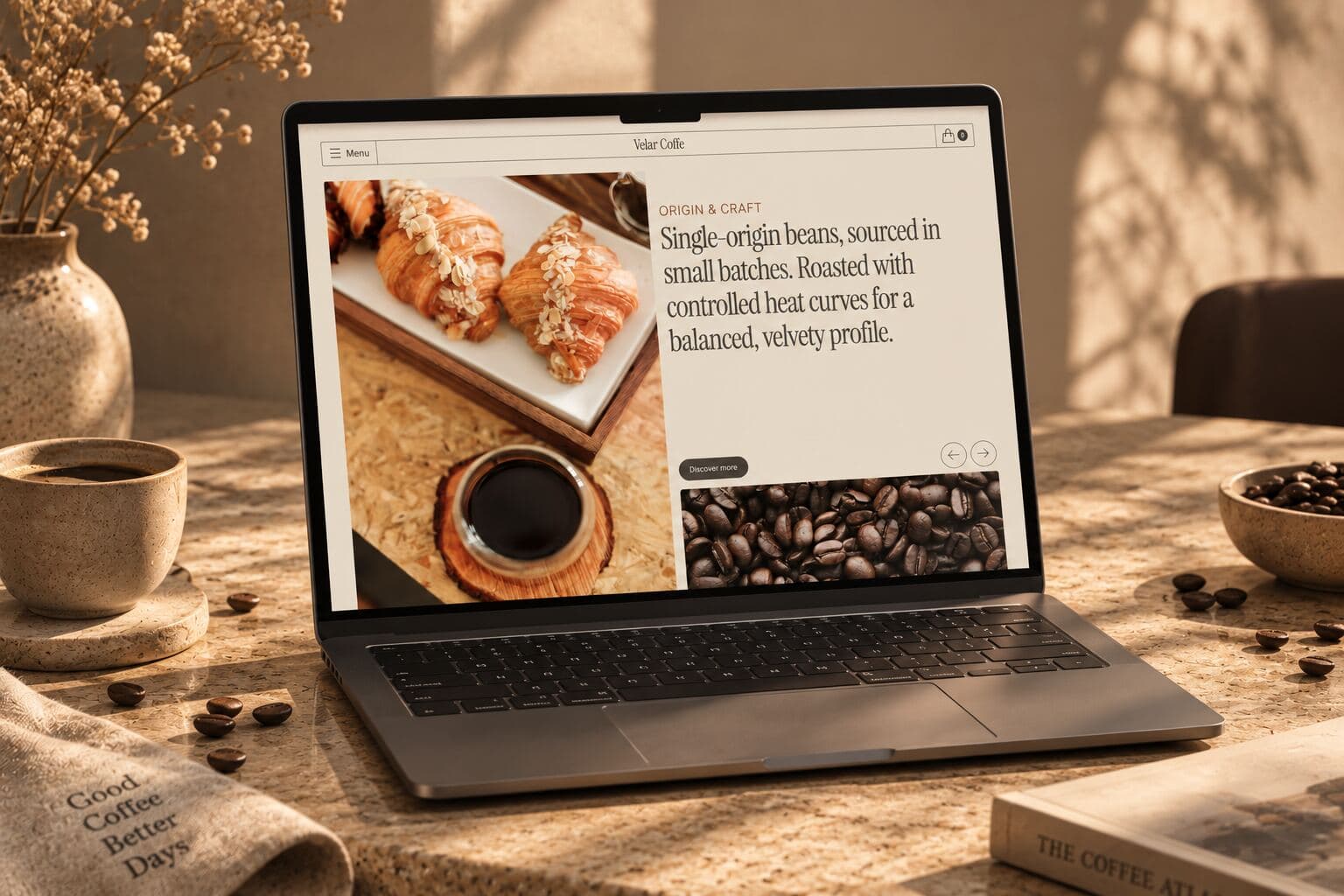 Velar Coffee website